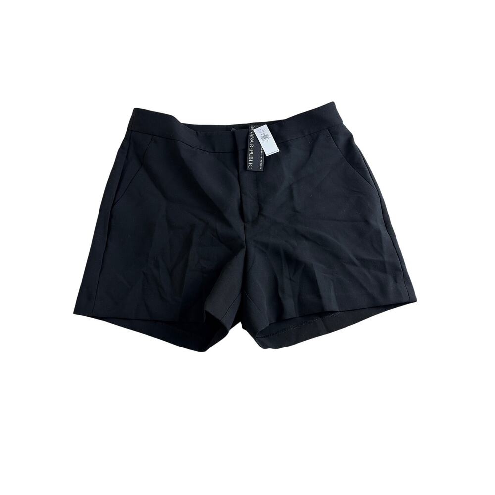 Banana Republic Womens Black Chino Shorts Size 14 NWT 5" Inseam